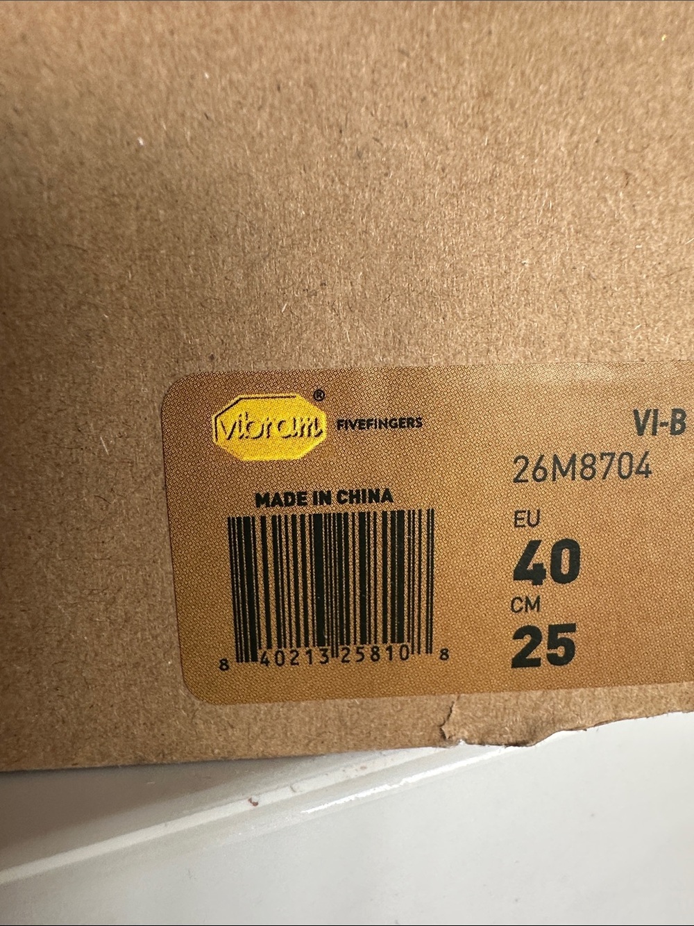 *NWT* Vibram VI-B ECO FiveFingers Toe Shoes, EU 40, Charcoal/Black - Picture 5 of 7